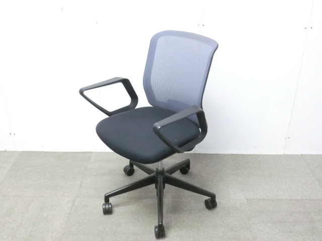 ウチダ/ カリッサ / グレー / 【中古】 OAチェア肘有