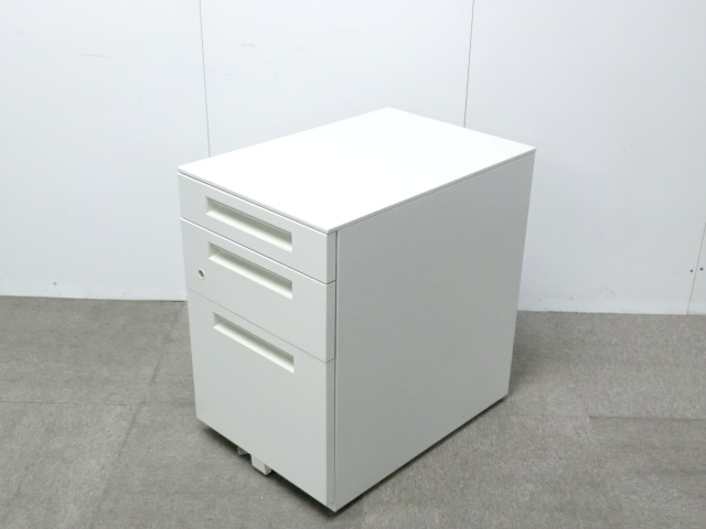 イナバ/ホワイト/A4-3-606CK OW 【中古】 3段ワゴン