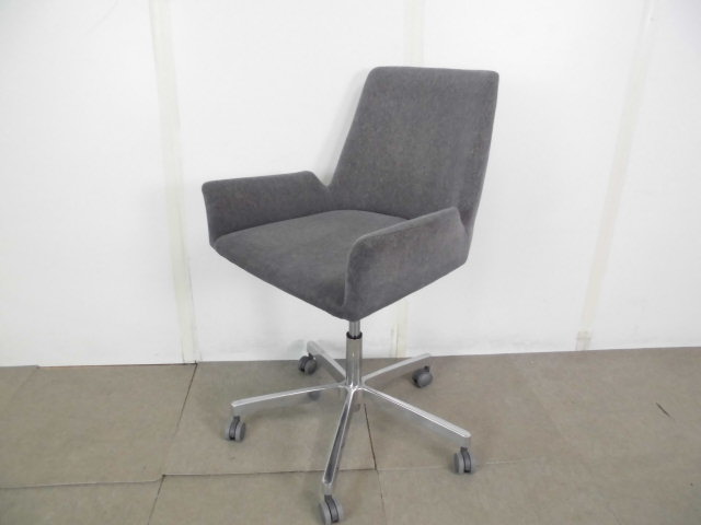 ミーティングチェア/グレー/【中古】