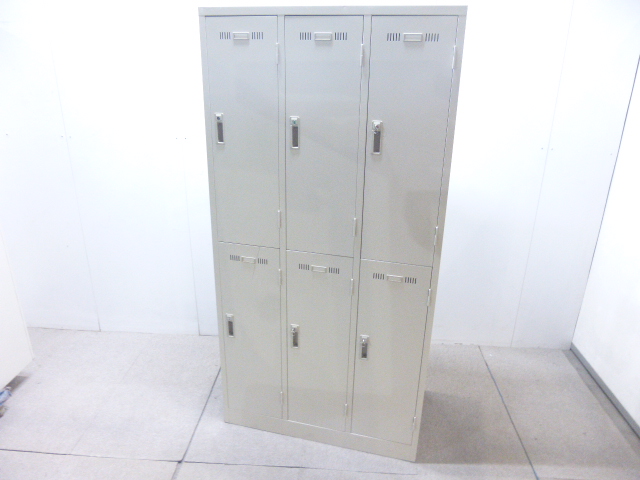 生興/ニューグレー/SLK-6/6人用ロッカー/