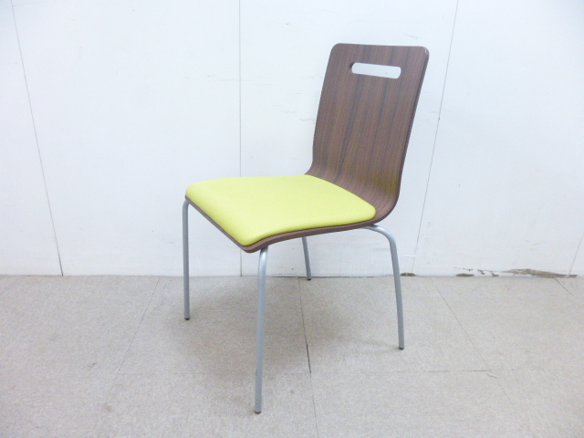 グリーン/スタッキングチェア/【中古】/