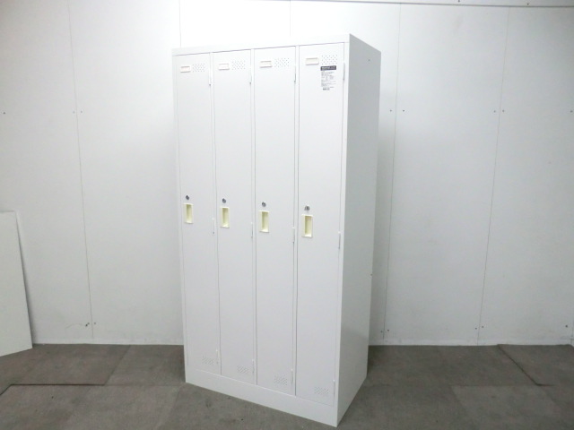 コクヨ / LK / ホワイト / 【中古】 4人用ロッカー