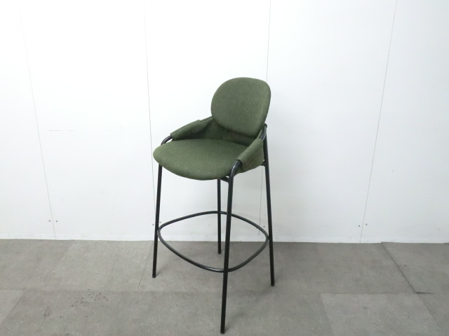 カウンターチェア / グリーン / 【中古】