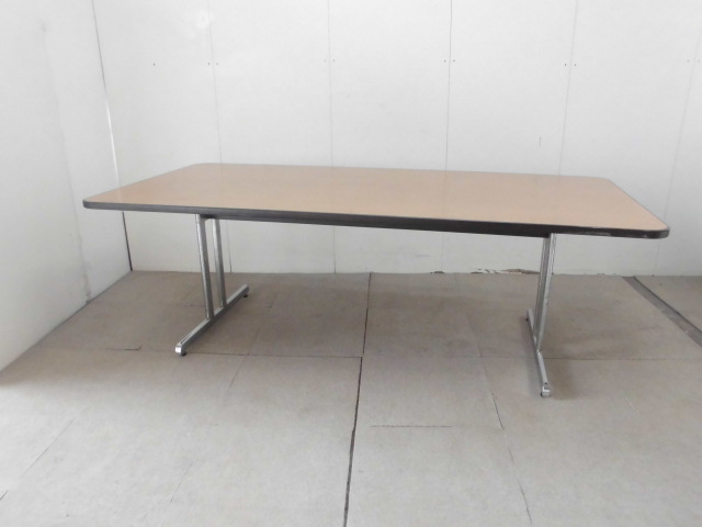 木目調/大会議テーブル/【中古】/