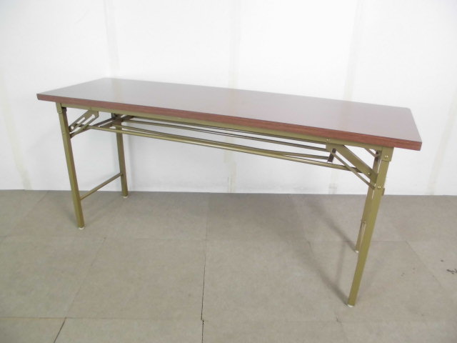 折り畳みテーブル/木目調/【中古】