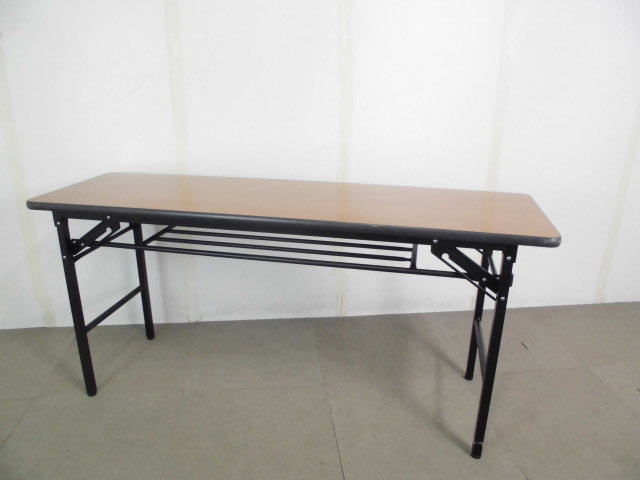 折り畳みテーブル/木目調/【中古】