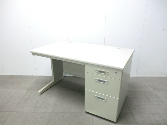 ライオン / ニューグレー / 【中古】 片袖デスク