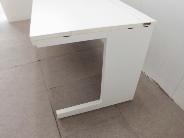 ウチダ/ホワイト/平デスク/【中古】