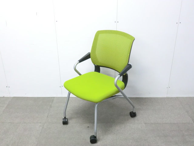 コクヨ/サテリテ/ライトグリーン / 【中古】 カートチェア