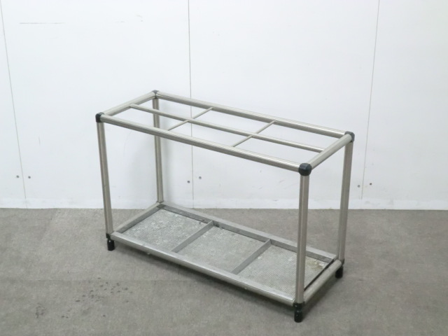 オカムラ / シルバー / 【中古】 傘立て