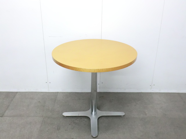 相合家具 / 木目調 / 【中古】 丸テーブル