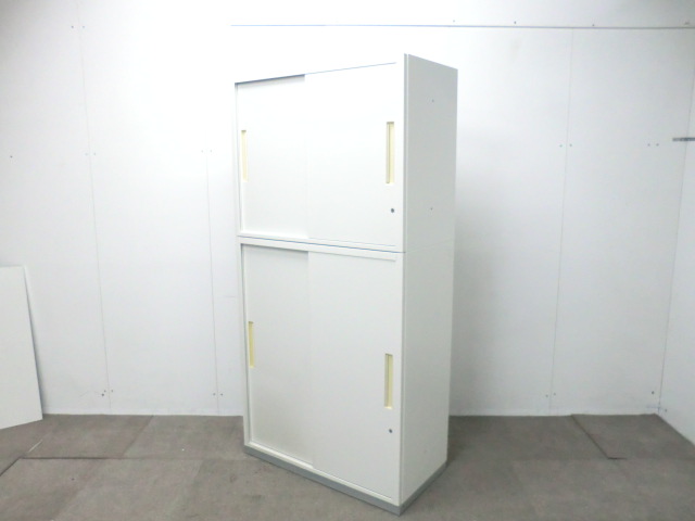 イナバ / TF / ホワイト / 【中古】 上下連結書庫