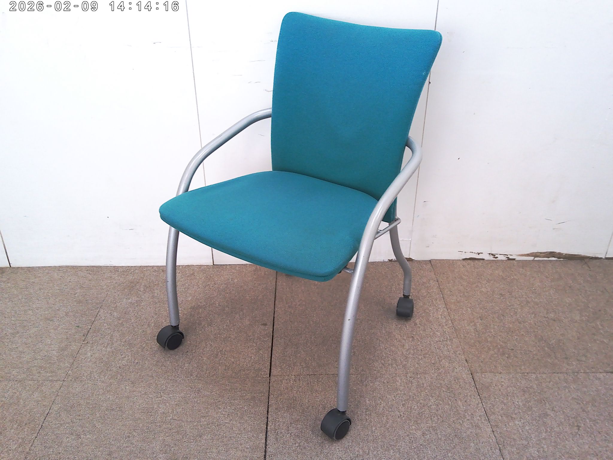 イトーキ/グリーン/カートチェア/【中古】