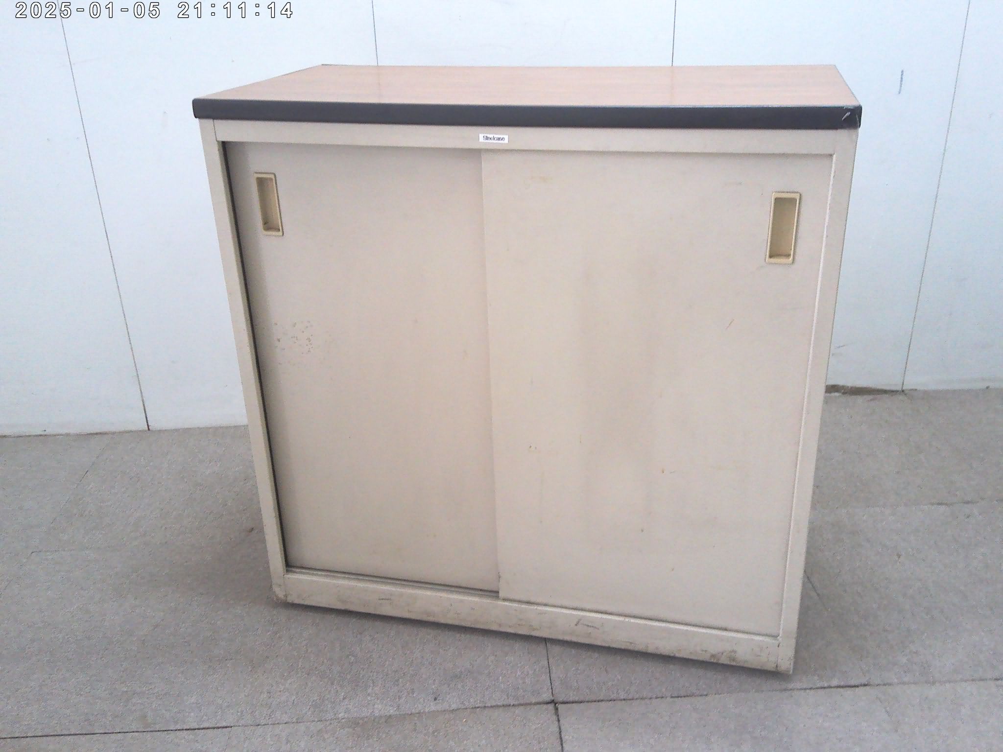 SteelCase/木目調/ハイカウンター/【中古】