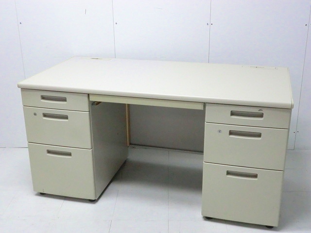 コクヨ/BS/ニューグレー/両袖デスク/【中古】