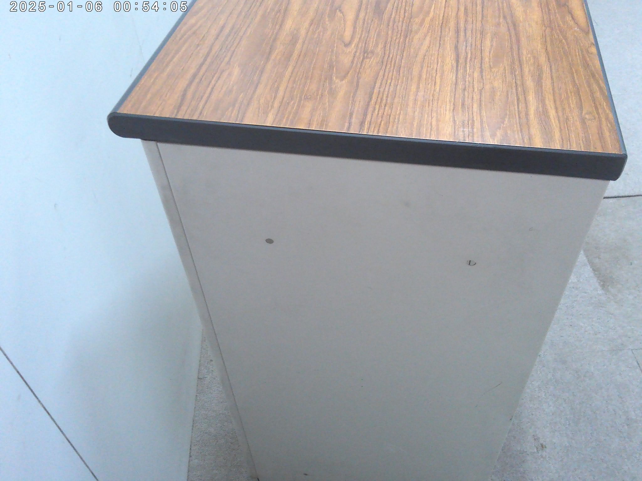 SteelCase/木目調/ハイカウンター/【中古】