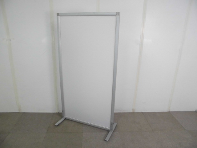 パーテーション/脚付き/ホワイト/【中古】