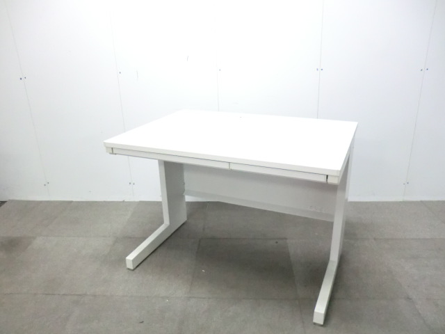 ウチダ / ホワイト/【中古】 平デスク