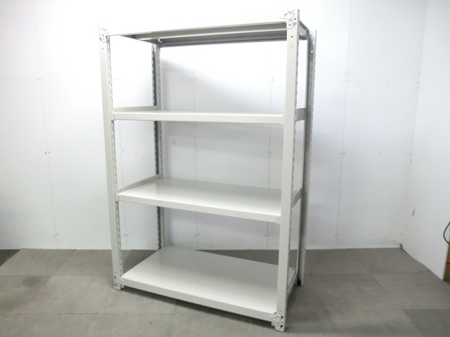 中軽量棚 / ニューグレー / 天地4段　【中古】
