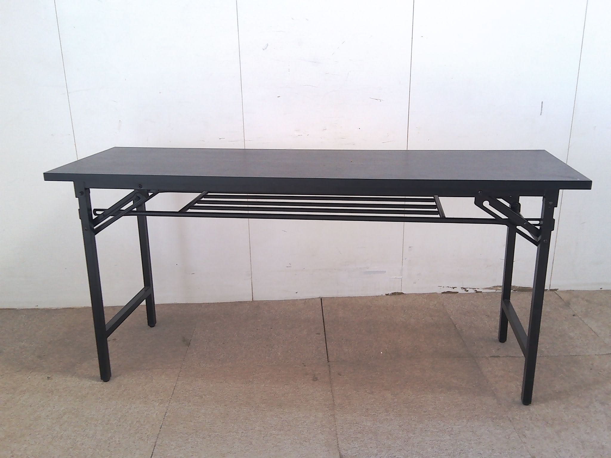 ブラック/折り畳みテーブル/【中古】