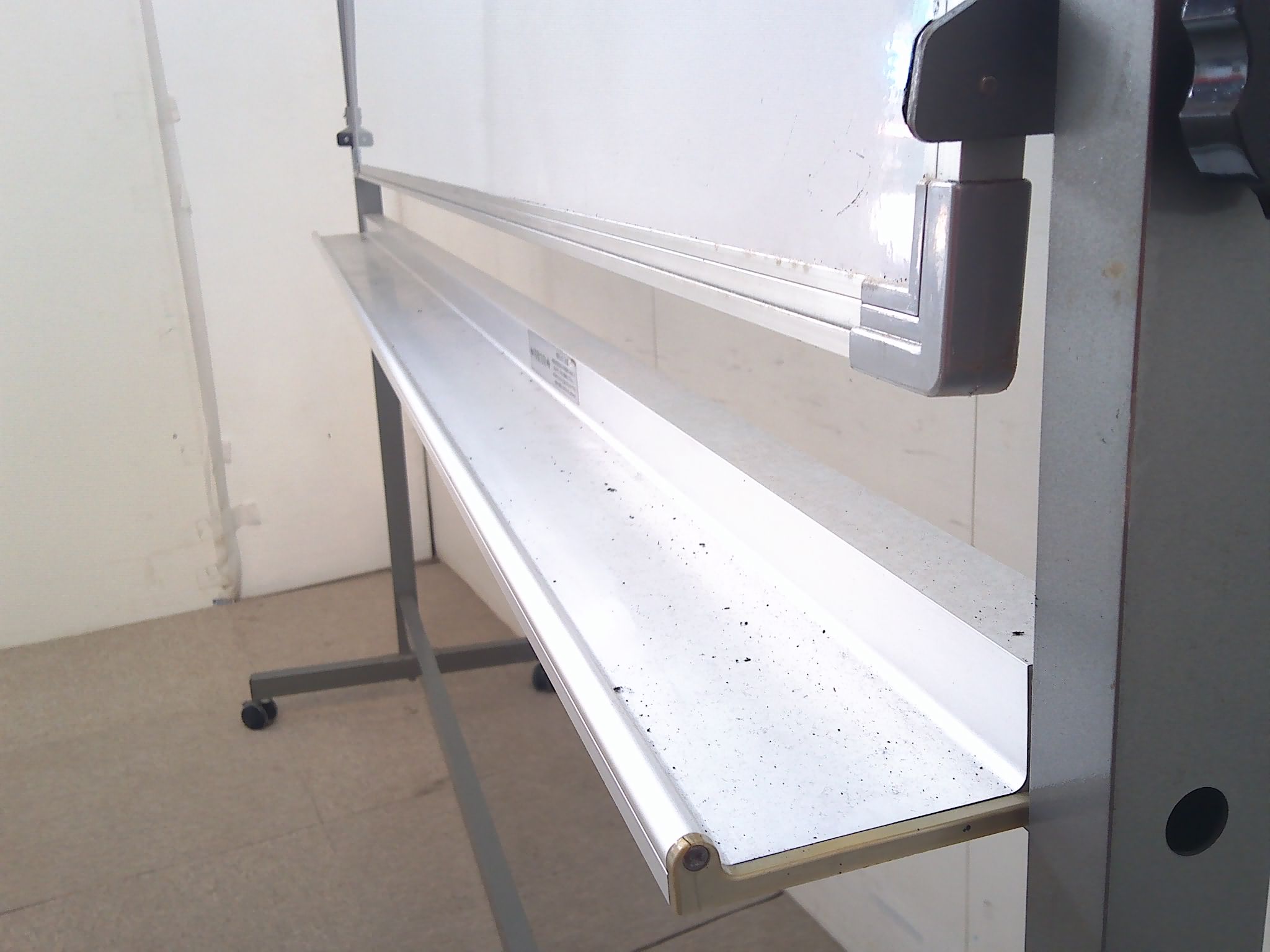 ホワイト/ホワイトボード/【中古】/キャスター付