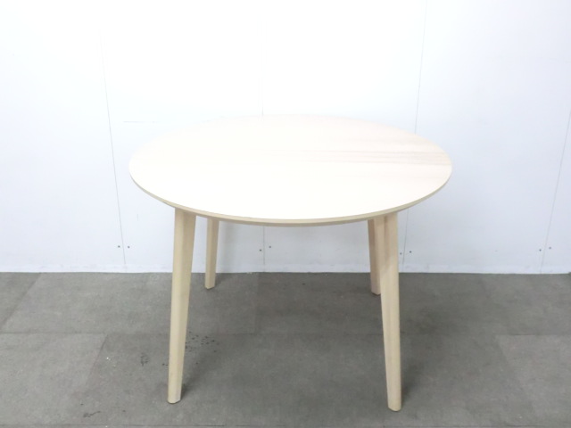 丸テーブル / 木目調 / 【中古】