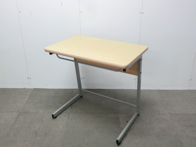 平デスク / 木目調 / 【中古】