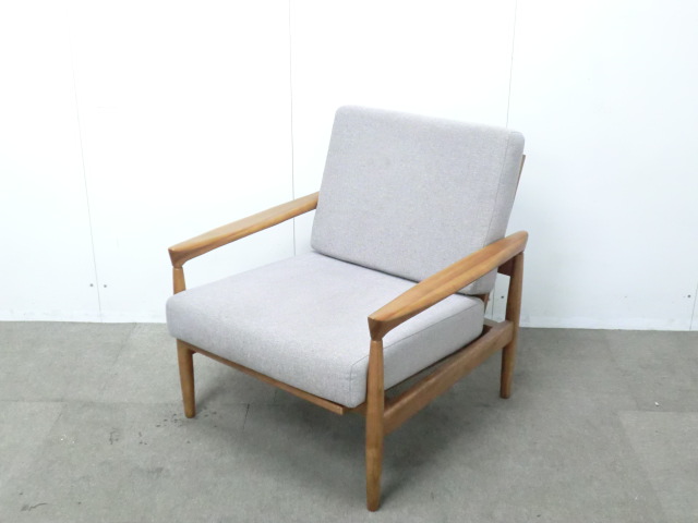 1人用ソファ / 木目調 / 【中古】