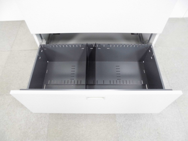 クロガネ/ニューグレー/3段ラテラルキャビネット