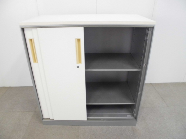 コクヨ/ホワイト/引違いキャビネット