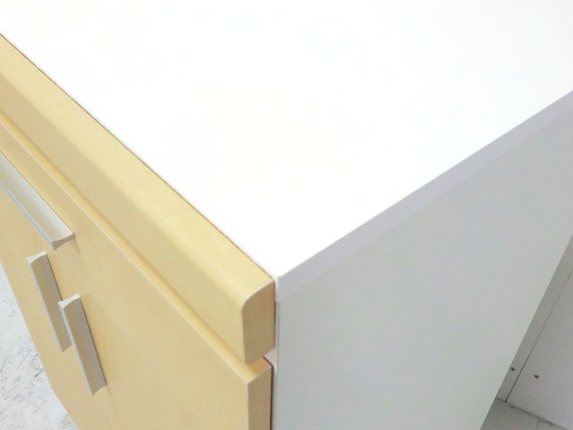 木目調/キッチンキャビネット/【中古】