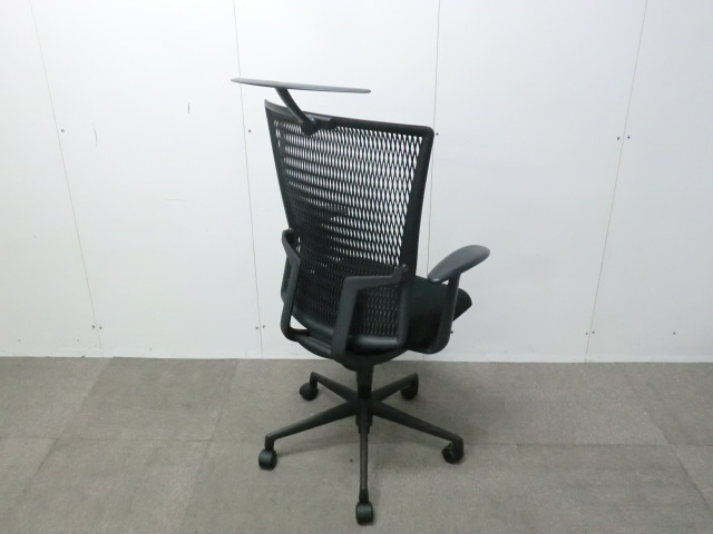 ウチダ アクトディア ブラック 【中古】 OAチェア肘有 オフィスチェア 事務椅子 UCHIDA