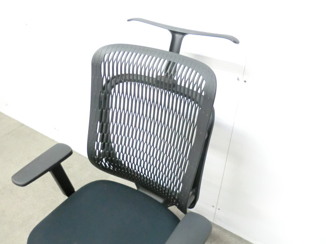 ウチダ / AJ / ブラック / 【中古】 OAチェア肘有