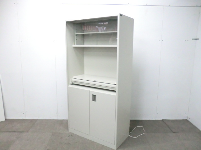 オカムラ/ ニューグレー / 【中古】 キッチンキャビネット