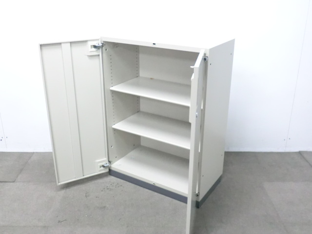 コクヨ/NS/ニューグレー / 【中古】 両開きキャビネット