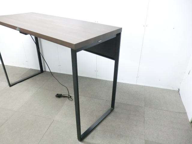 オカムラ/アルトピアッツァ/木目調/【中古】カウンターテーブ