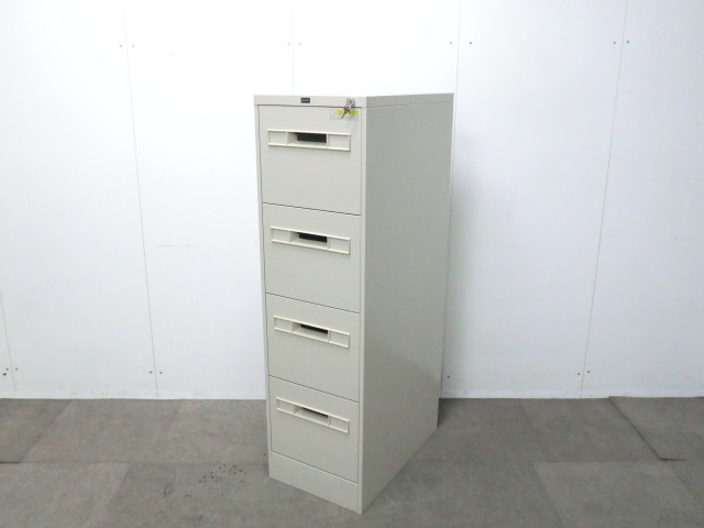 ウチダ/ニューグレー/【中古】4段ファイルキャビ
