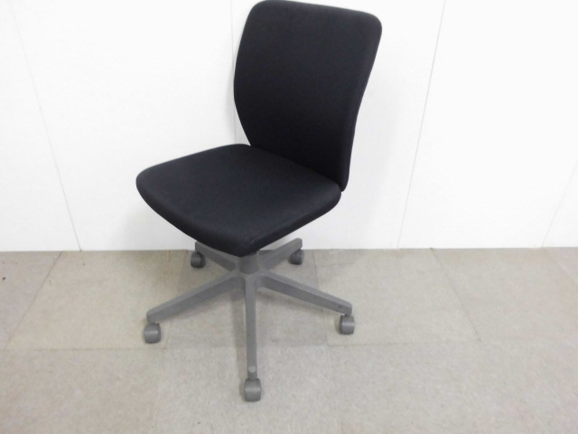 コクヨ/チェロ/ブラック/OAチェア肘無し/【中古】