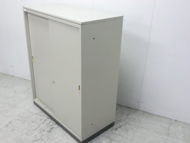 引き違いキャビネット/コクヨ/ニューグレー