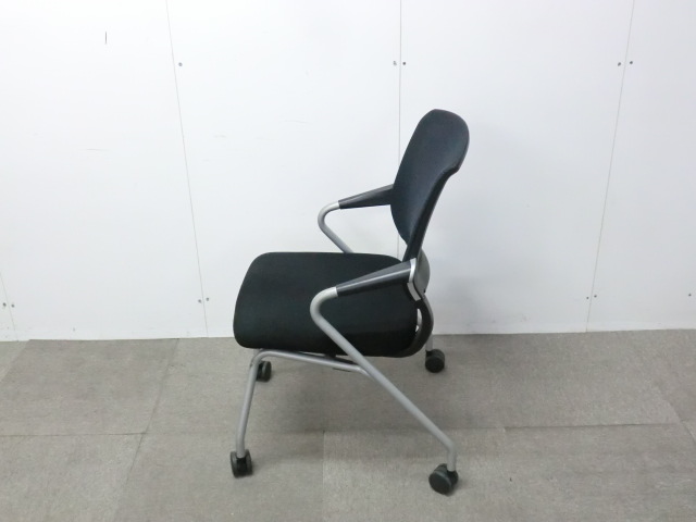 コクヨ/ サテリテ / ブラック / 【中古】 カートチェア