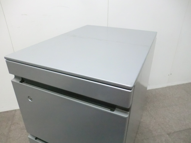 コクヨ / シルバー / 【中古】 3段ワゴン