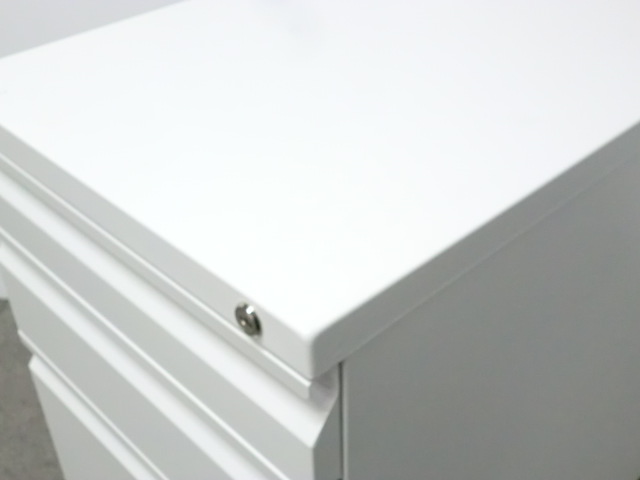 3段ワゴン / ホワイト / 【中古】