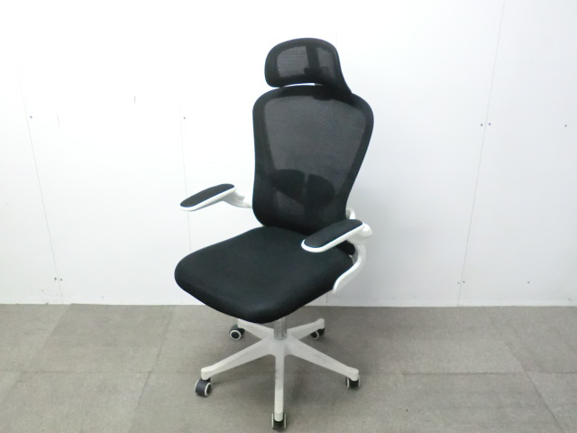 ＯＡチェア / ブラック / 【中古】 肘有