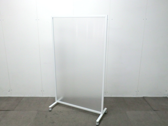 衝立 / ホワイト / 【中古】 キャスター付き
