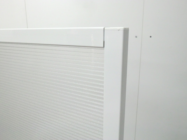 衝立 / ホワイト / 【中古】 キャスター付き