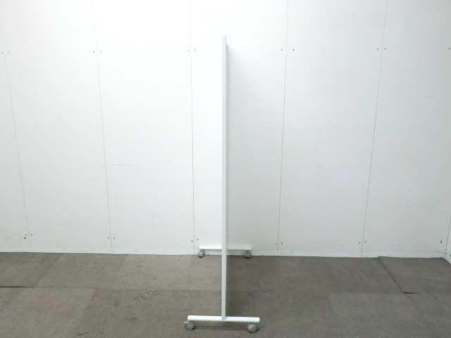 衝立 / ホワイト / 【中古】 キャスター付き