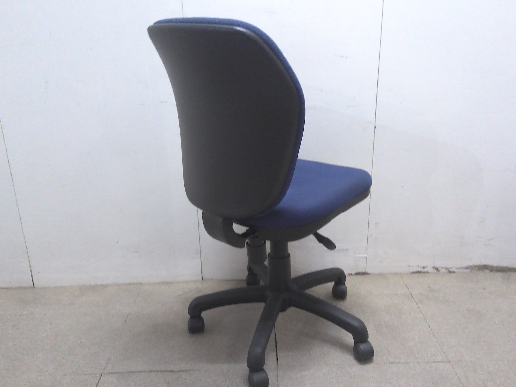 ブルー/OAチェア/肘無/【中古】