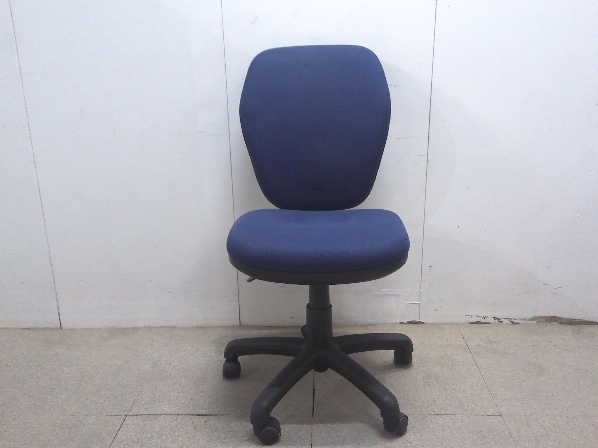 ブルー/OAチェア/肘無/【中古】