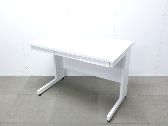 平デスク / ホワイト / 【中古】