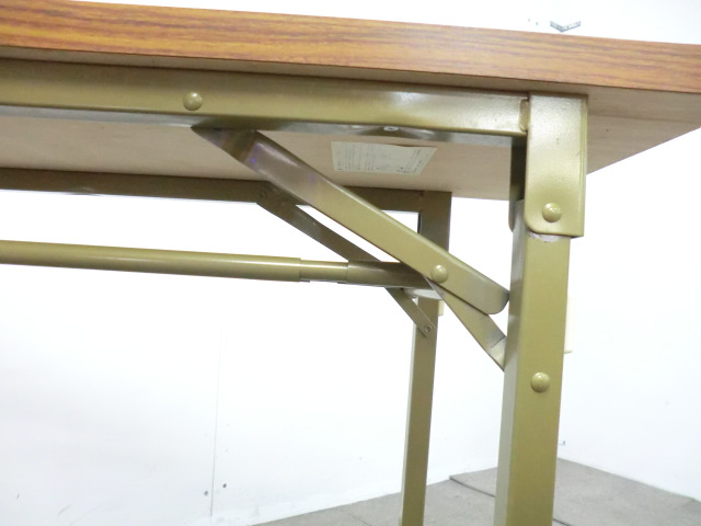 折り畳みテーブル / 木目調 / 【中古】